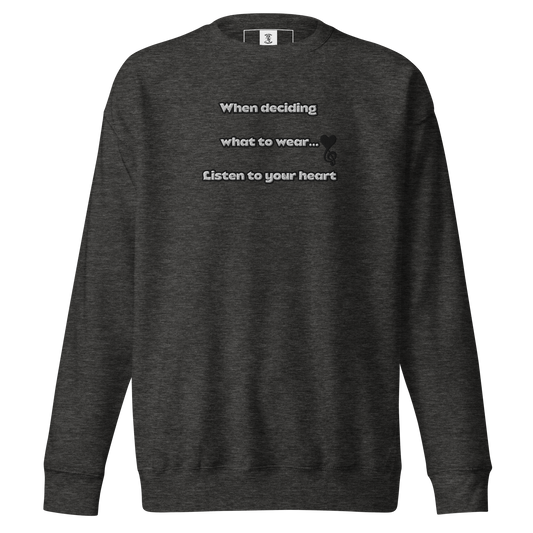 Dark Grey Slogan Premium Sweatshirt
