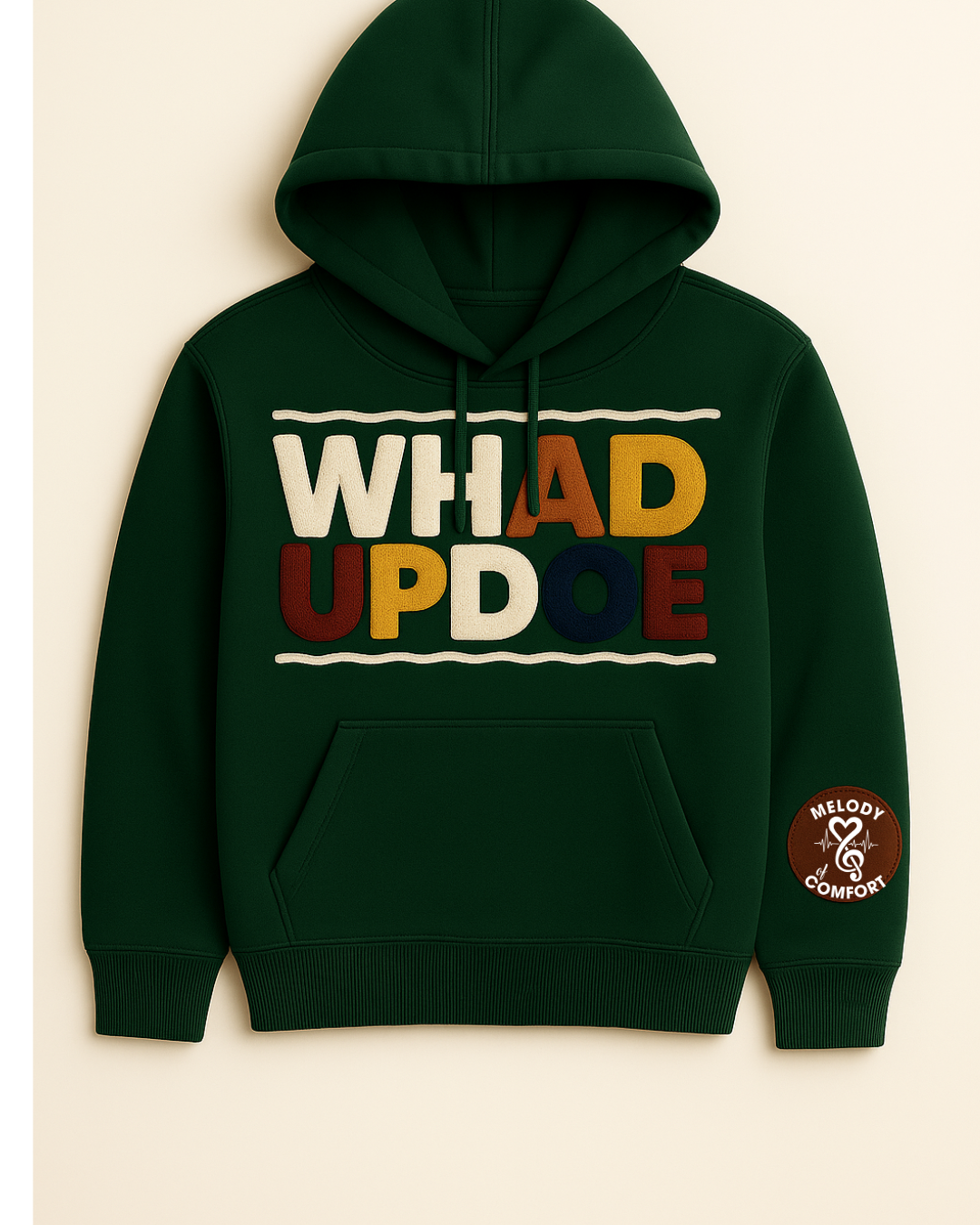 “Whad Up Doe” Chenille Hoodie (The Remix Edition)