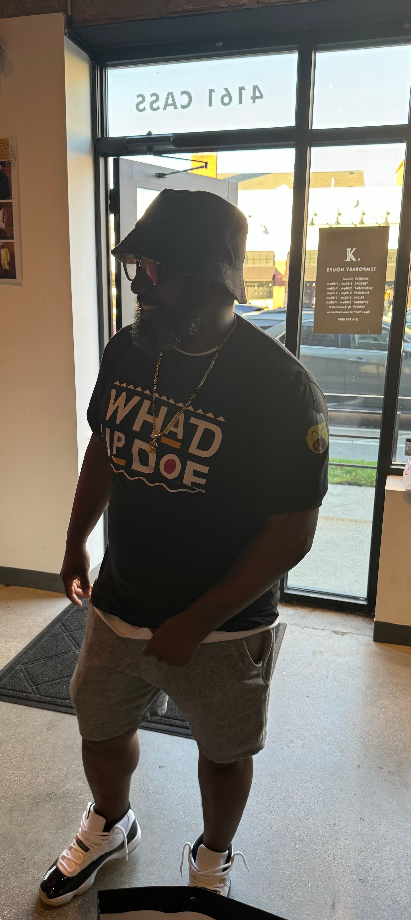 "Whad Up Doe" Black T-shirt