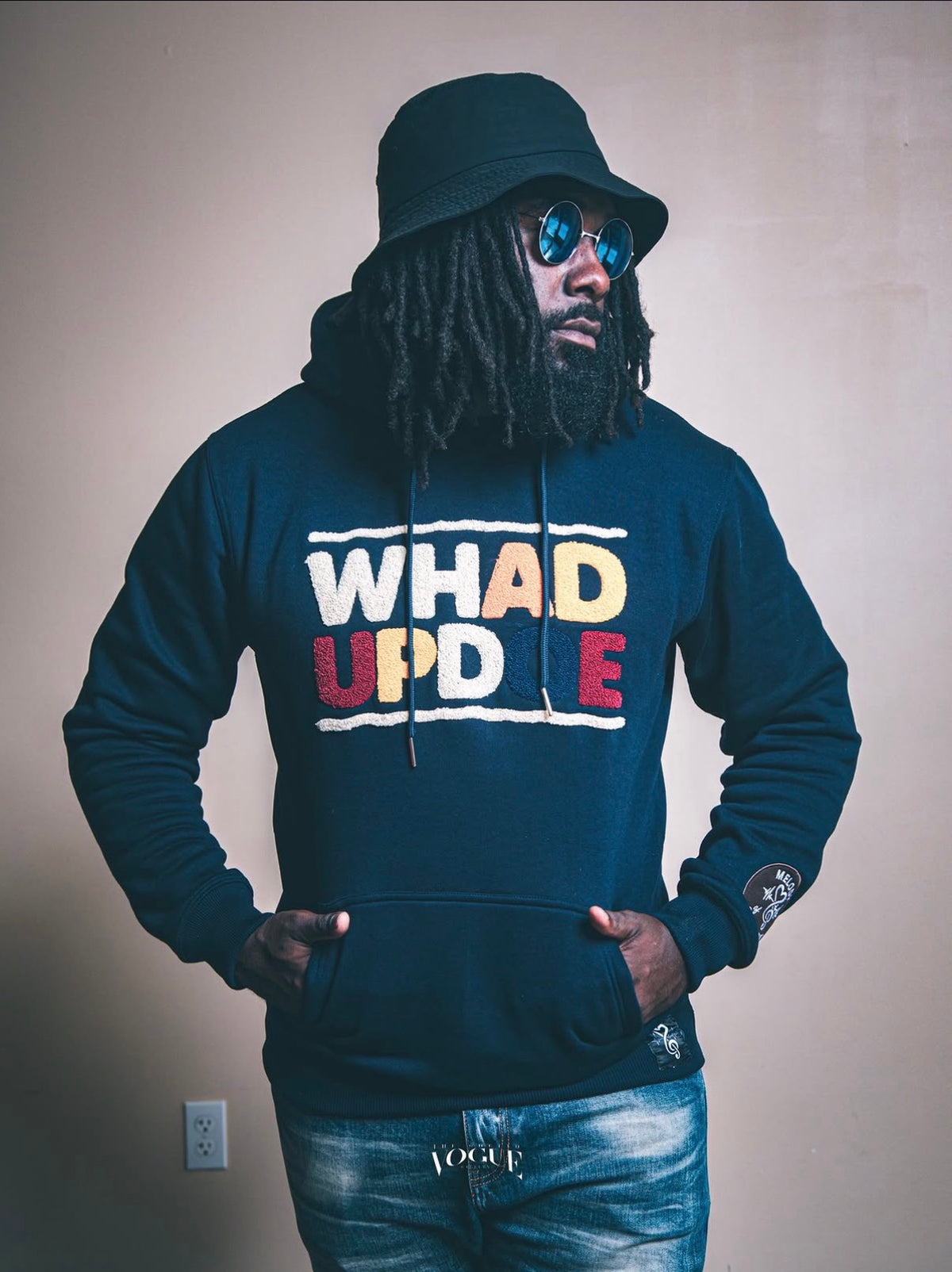 “Whad Up Doe” Chenille Hoodie (The Remix Edition)