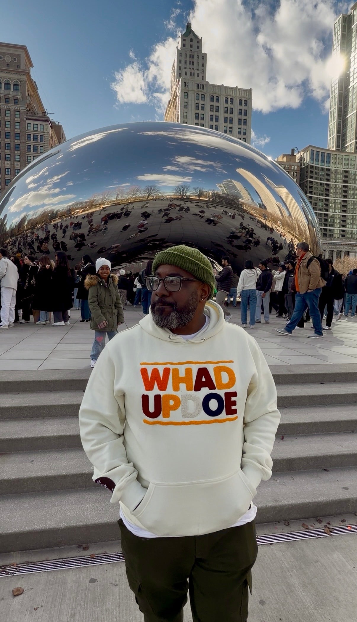 “Whad Up Doe” Chenille Hoodie (The Remix Edition)