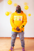 “Whad Up Doe" Gold Chenille Hoodie