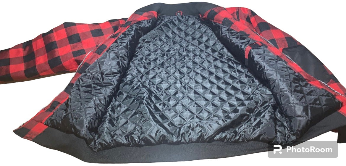 Flannel Bomber Jacket (made-to-order)