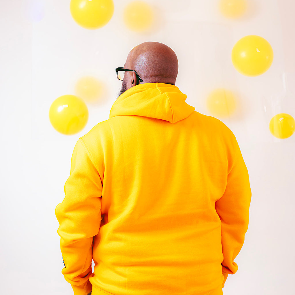 “Whad Up Doe" Gold Chenille Hoodie