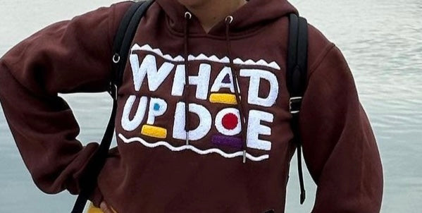 (PreOrder) "Whad Up Doe" Chocolate Chenille Hoodie