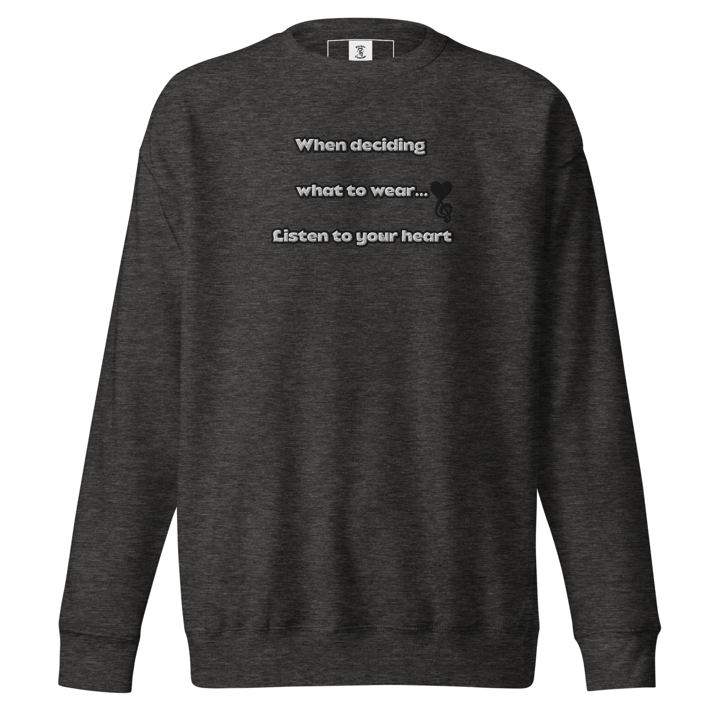 Dark Grey Slogan Premium Sweatshirt