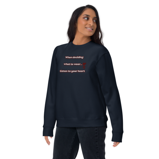 Navy Slogan Premium Sweatshirt
