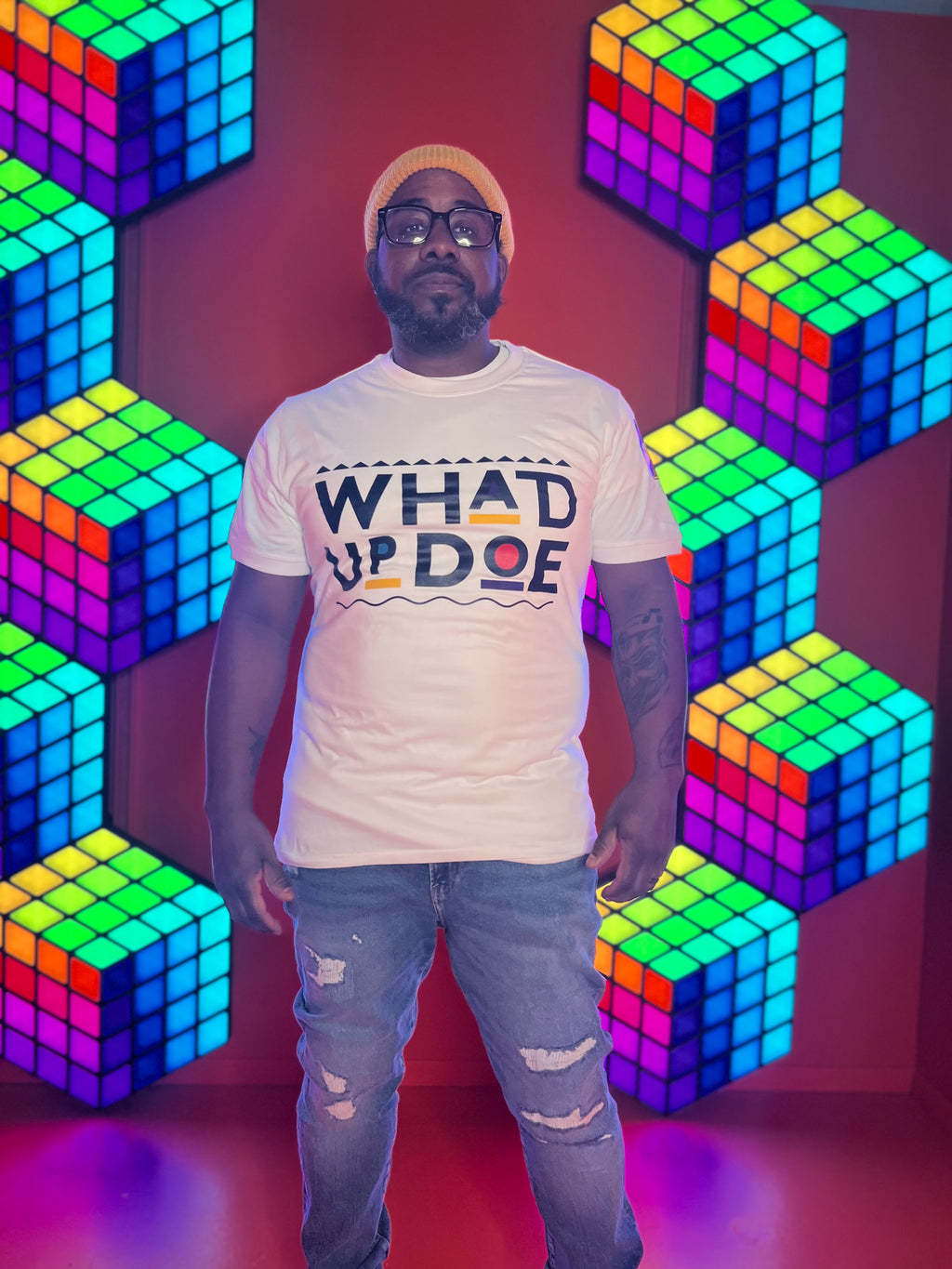 "Whad Up Doe" White T-shirt